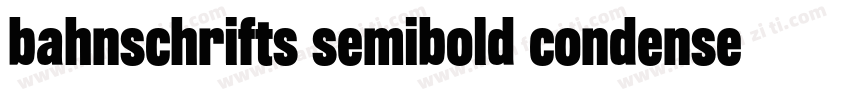 bahnschrifts semibold condensed字体转换